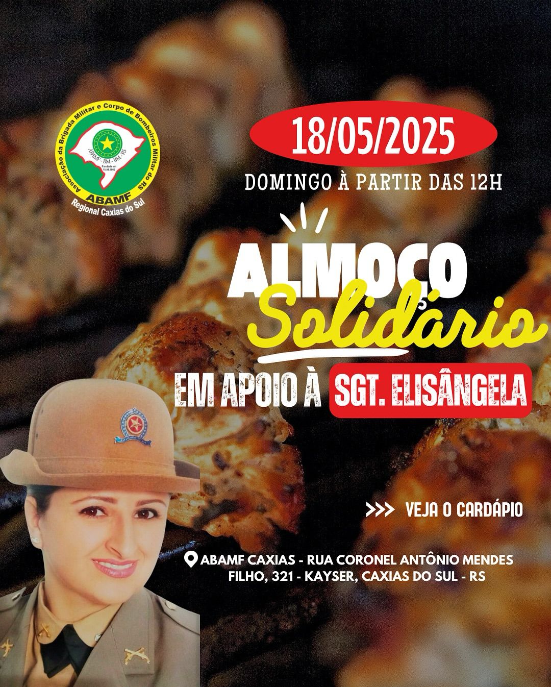 ALMOÇO SOLIDÁRIO | DOMINGO, 18 DE MAIO