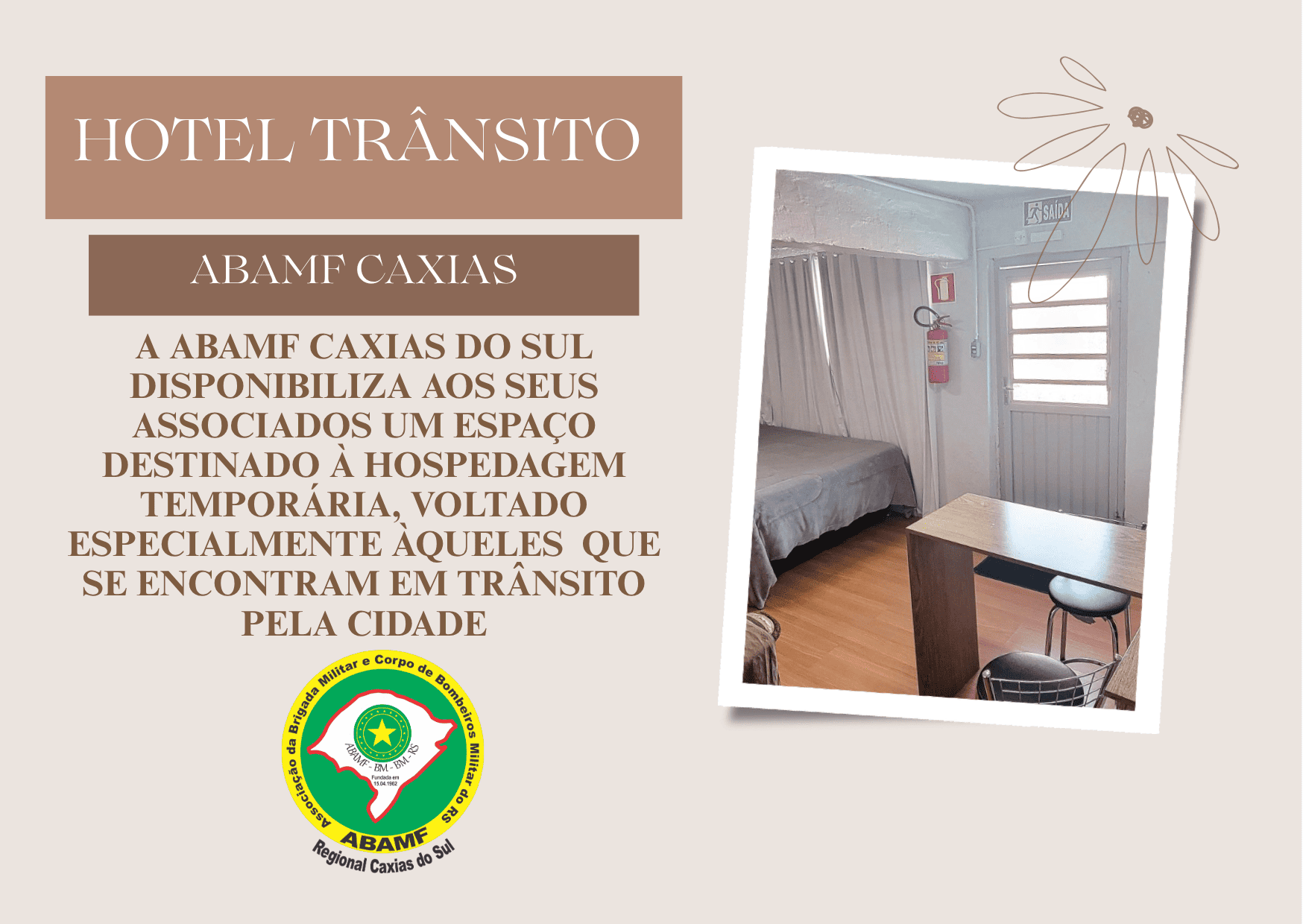 HOTEL TRANSITO ABAMF CAXIAS
