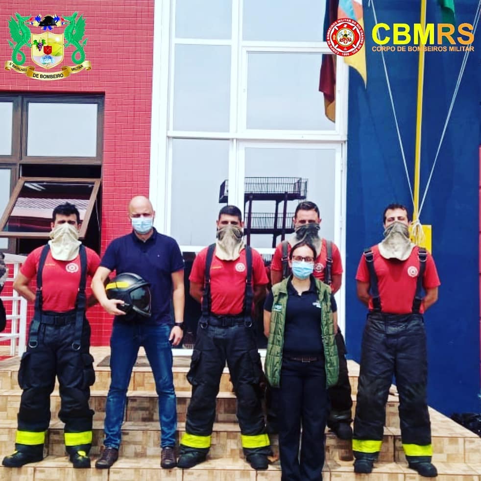 O Corpo de Bombeiros Militar do Estado do Rio Grande do Sul - CBMRS - realizou na manhã do dia 07/10  um exercício de fogo real 