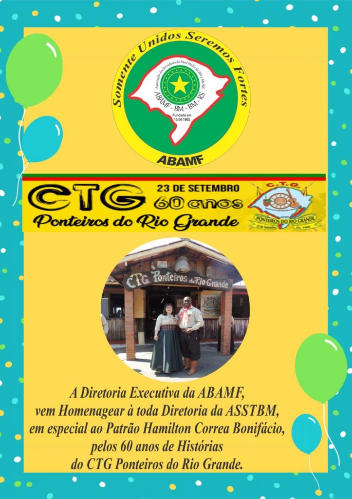 Parabéns CTG Ponteiros do Rio Grande