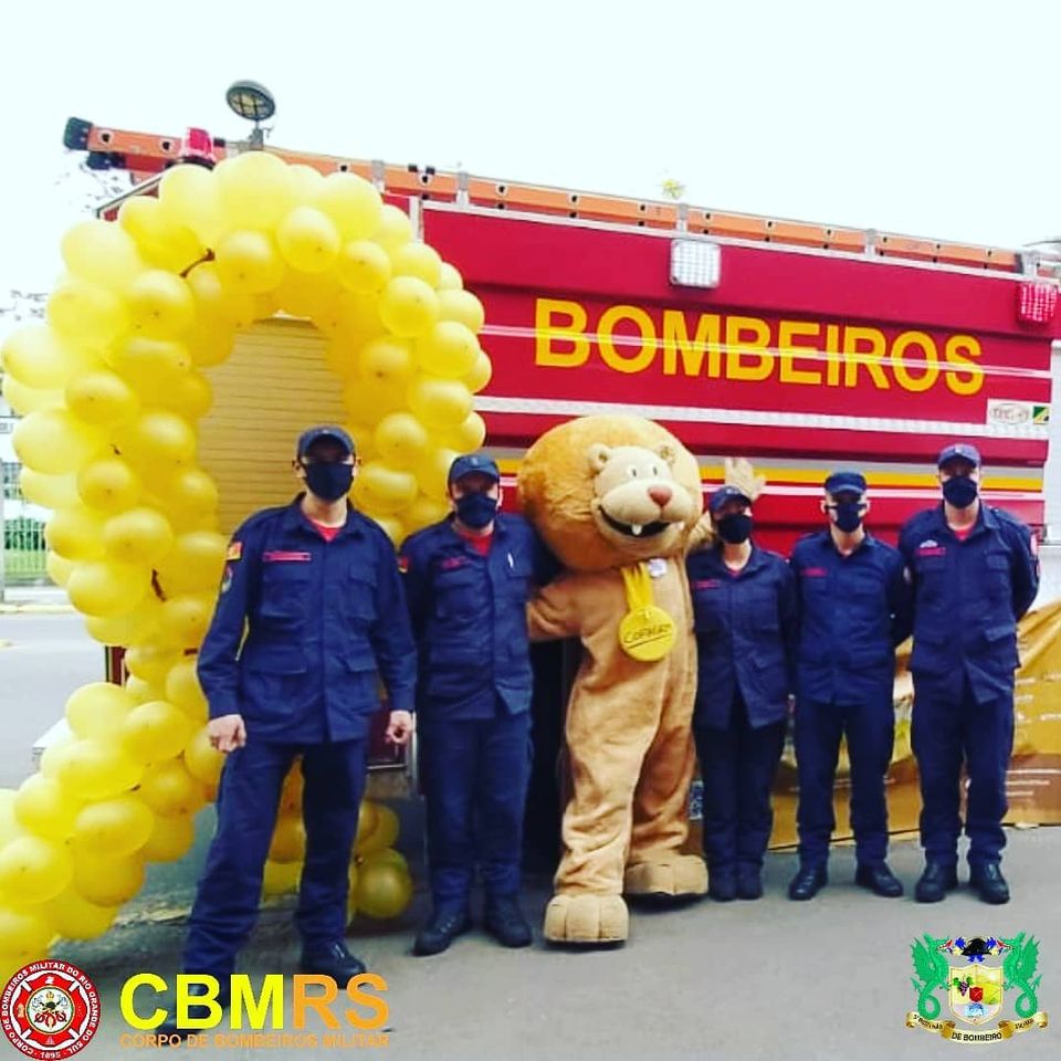 O Corpo de Bombeiros Militar do Rio Grande do Sul - CBMRS - uma ação em conjunto ao instituto do câncer infantil