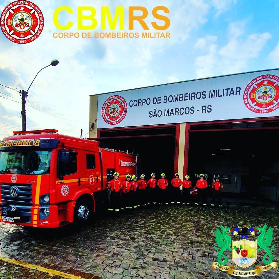 O Corpo de Bombeiros Militar do Rio Grande do Sul – CBMRS – realizou uma instrução teórica e prática de combate a incêndio 